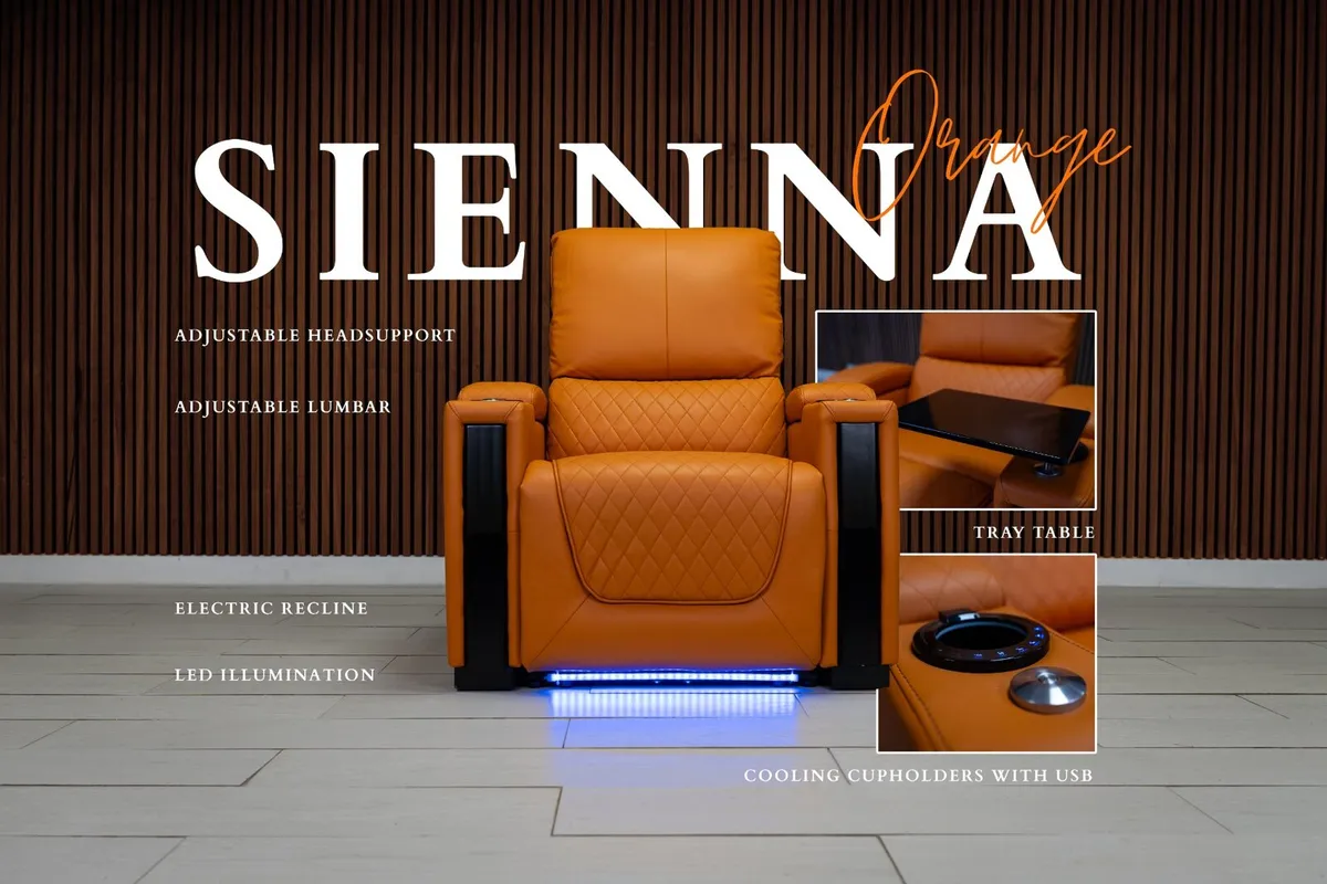 Sienna Electric Armchair Leather Recliner - Image 2