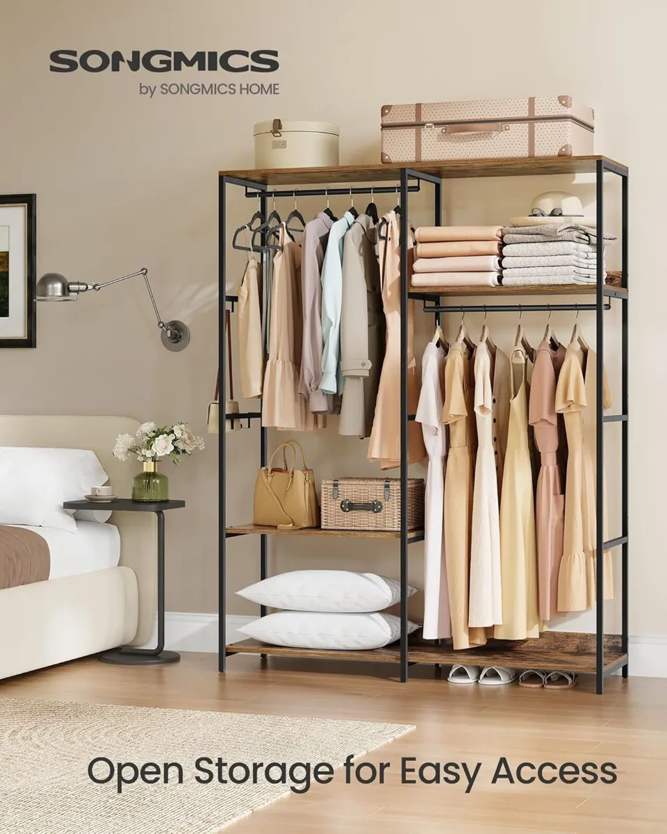 Portable Clothes Wardrobe Foldable Closet Rack - Image 3