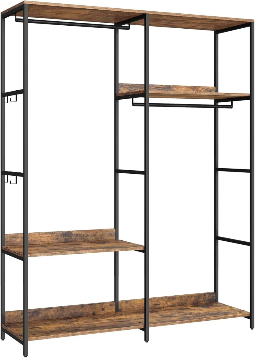Portable Clothes Wardrobe Foldable Closet Rack - Image 1