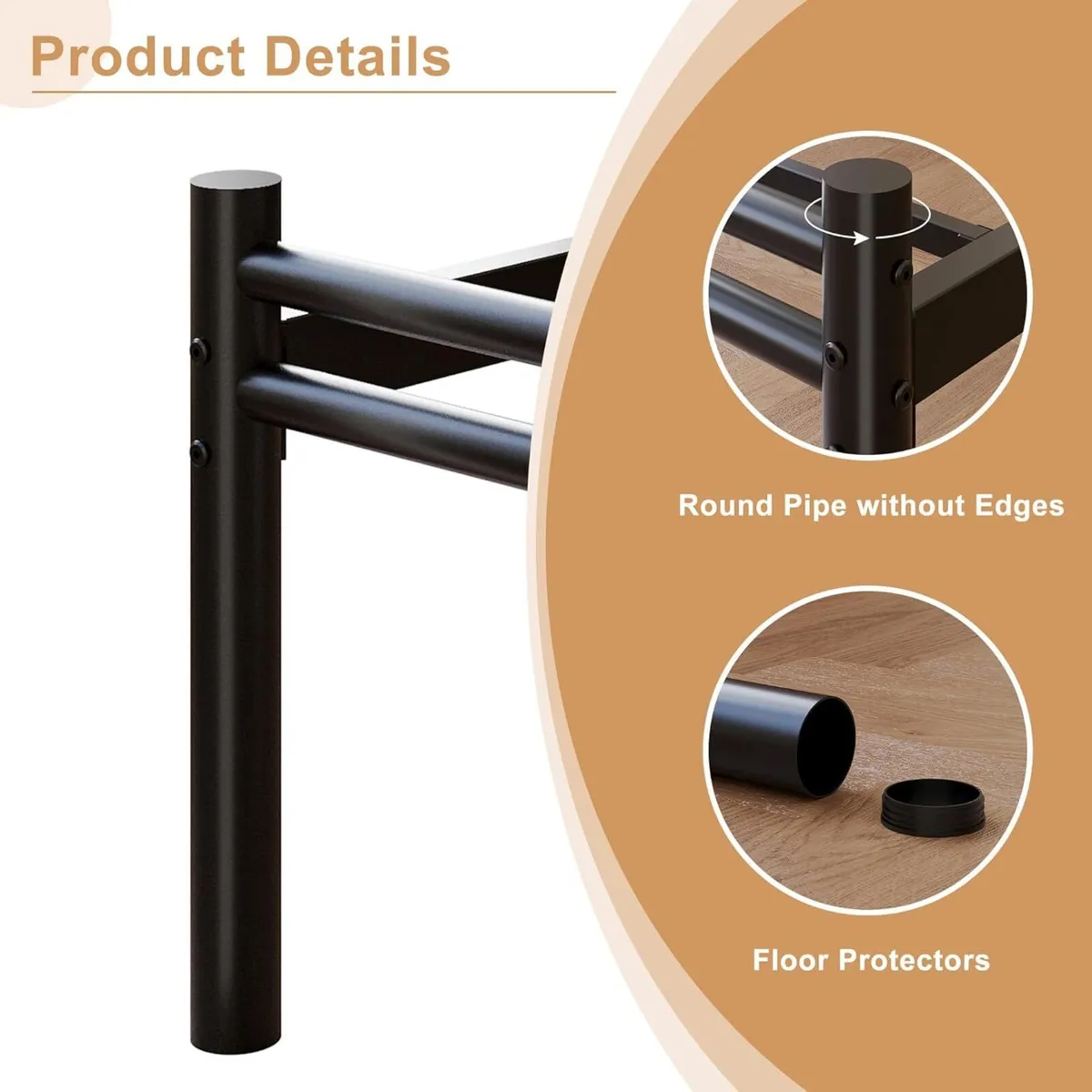 King Size Bed Frame with Headboard and Footboard - Image 4