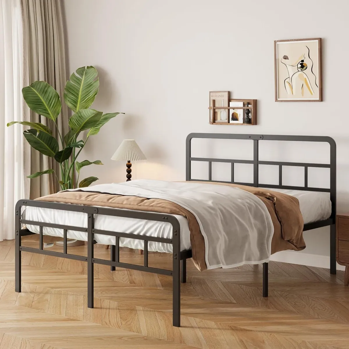 Super King Bed Frame 6ft with Curved Headboard - Image 1