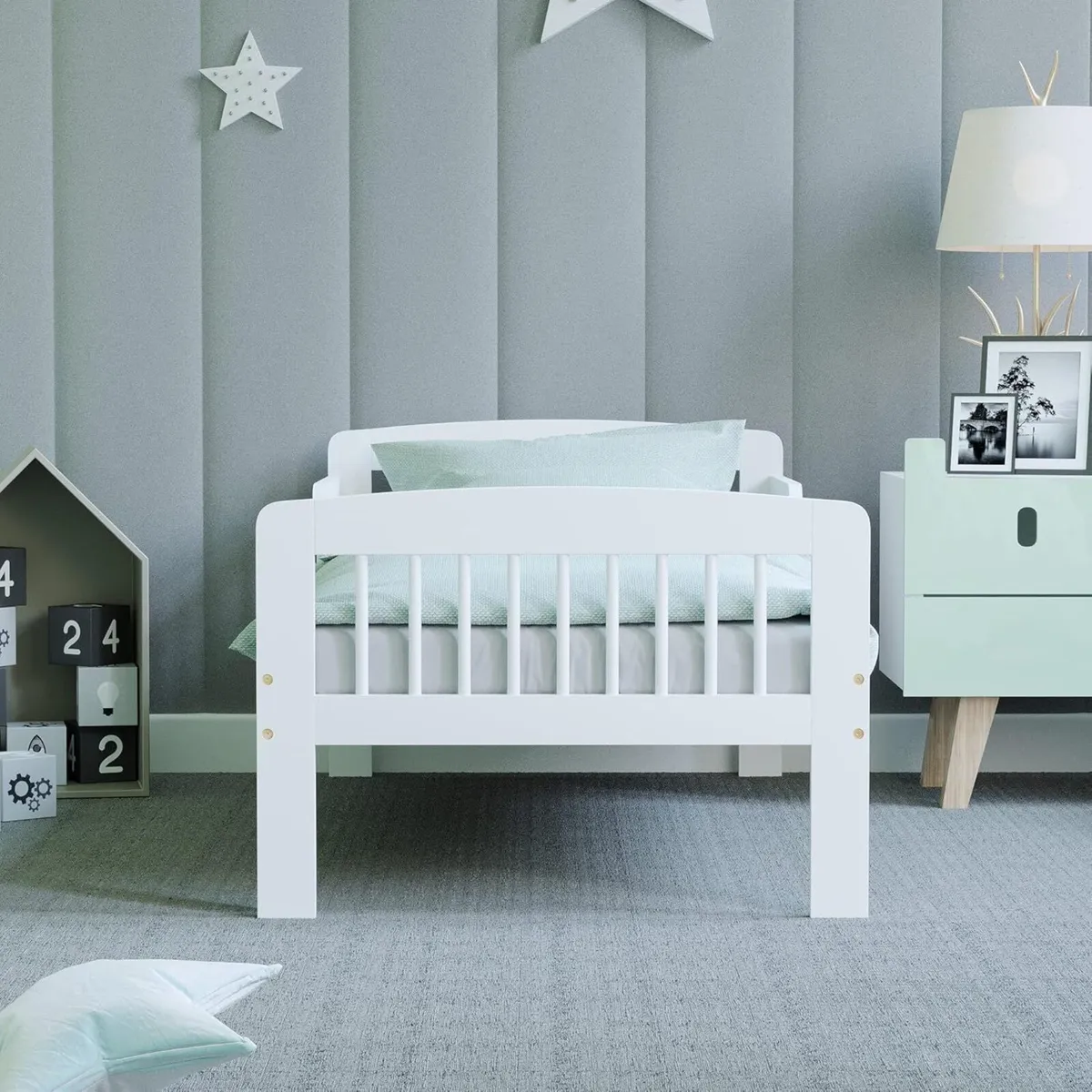 Scorpio Wooden Bed Toddler Solid Pine Wood - Image 3