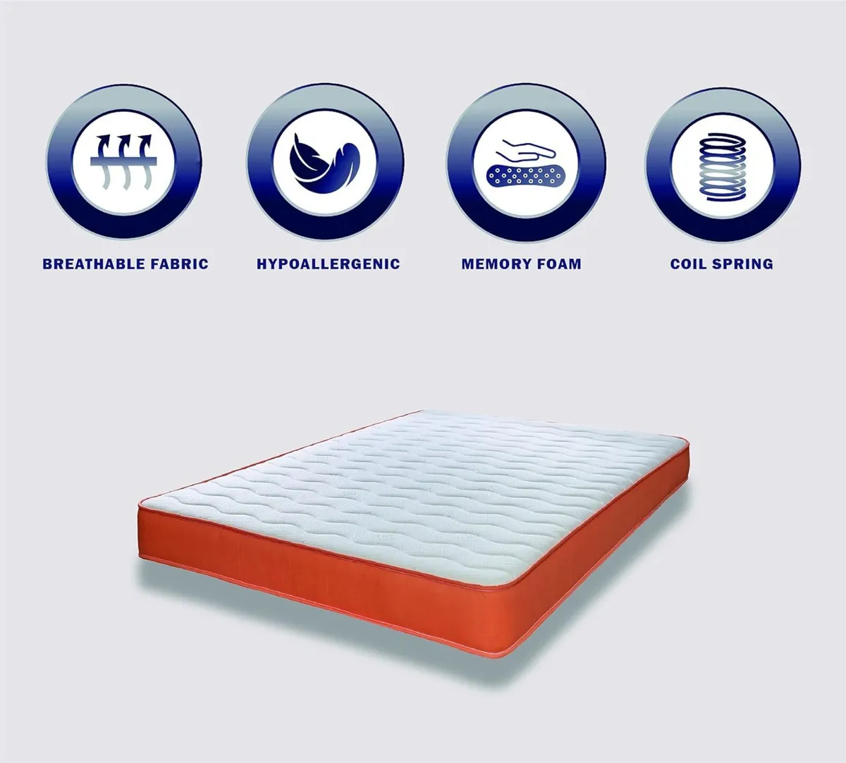 The Cooltouch Essentials Orange 18cms Deep Hybrid - Image 3