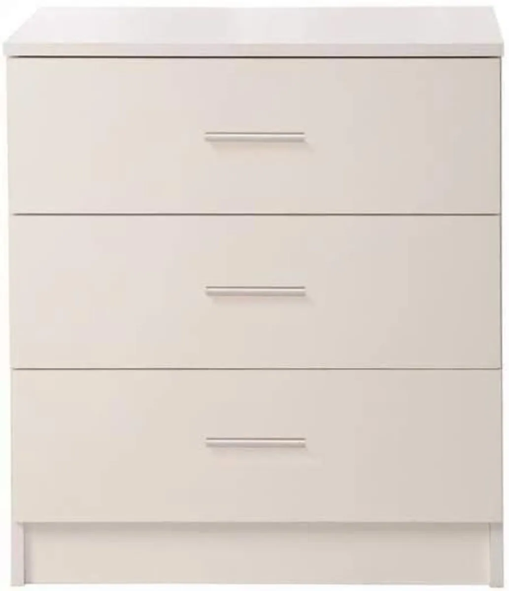 Timber Art Design 3 Drawer Bedroom Chest of - Image 1