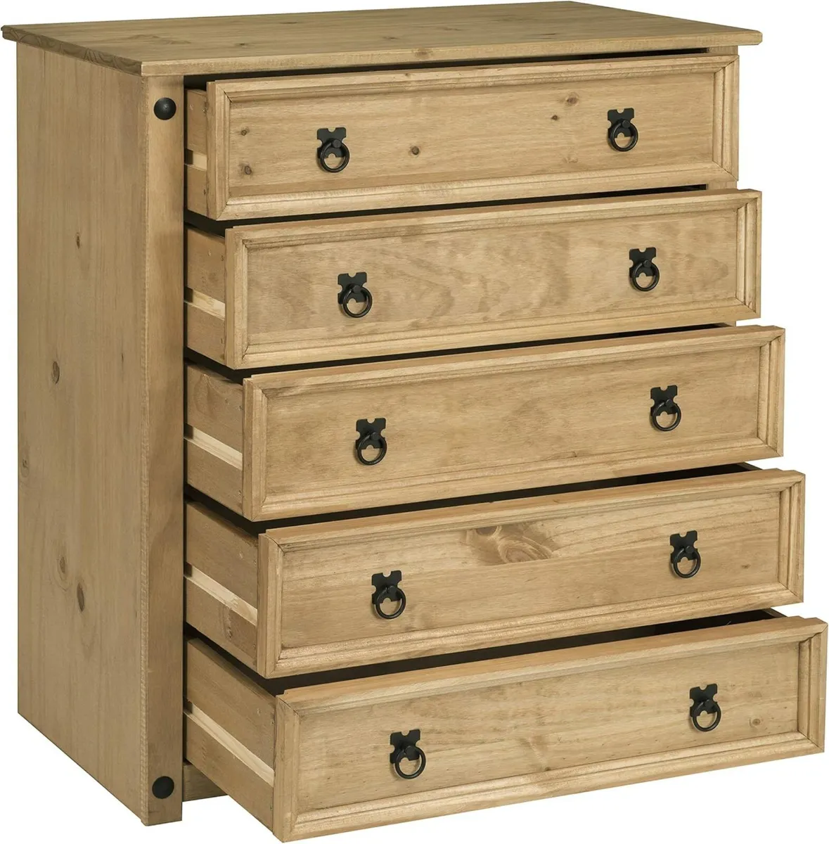 Corona 5 Drawer Chest of Drawers Mexican Solid - Image 3