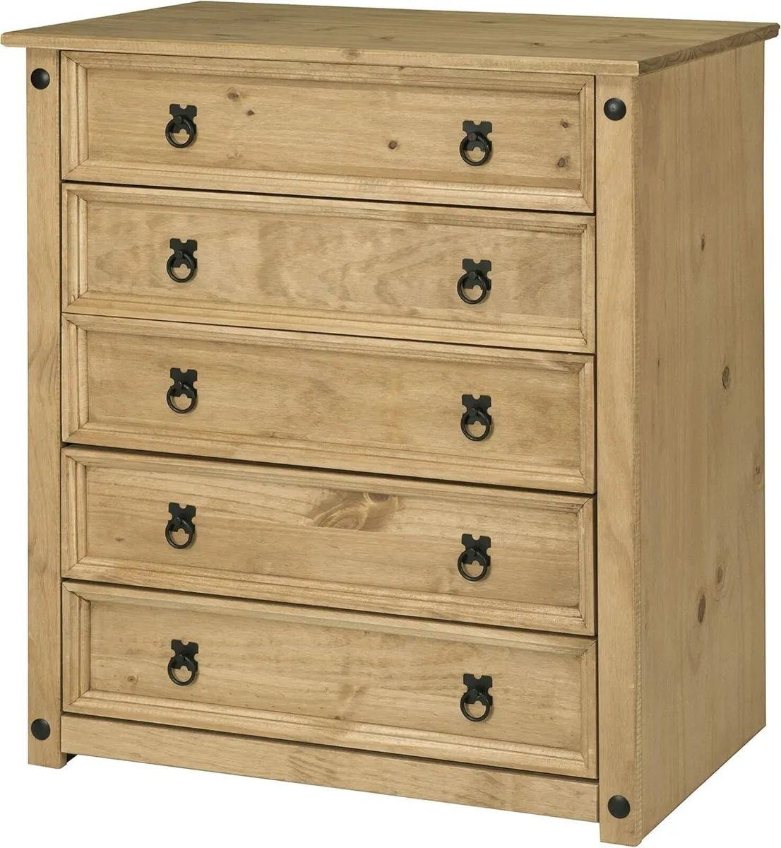 Corona 5 Drawer Chest of Drawers Mexican Solid - Image 4