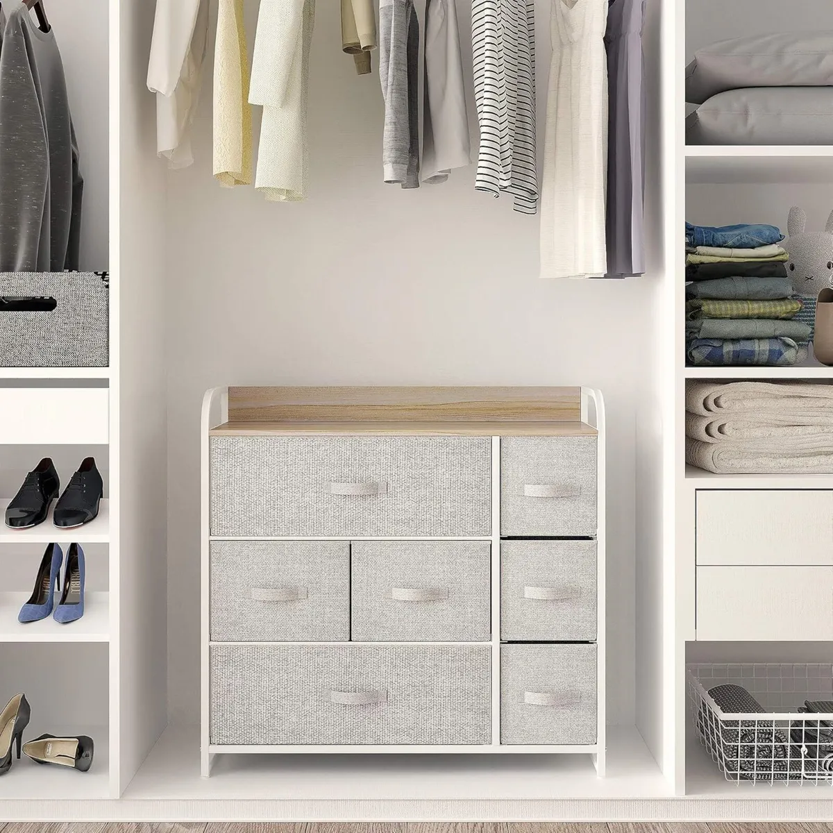 Chest of Drawers Non-Woven Fabric 7-Drawer - Image 2