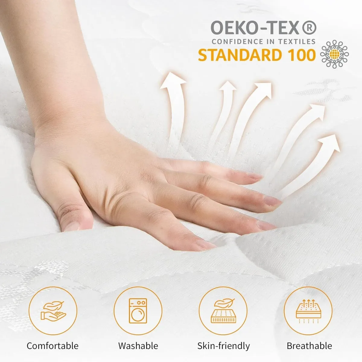 Double Mattress 4ft6 15cm Foam with 2 Hardness - Image 4