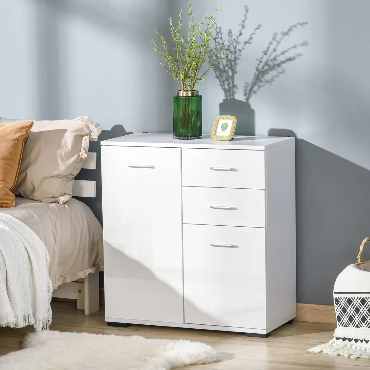 Sideboard Modern Storage Cabinet with 2 Drawers - Image 2