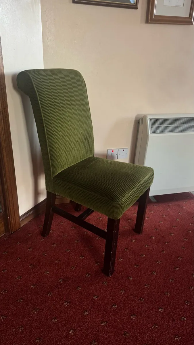 Green Suede Chair - Image 1