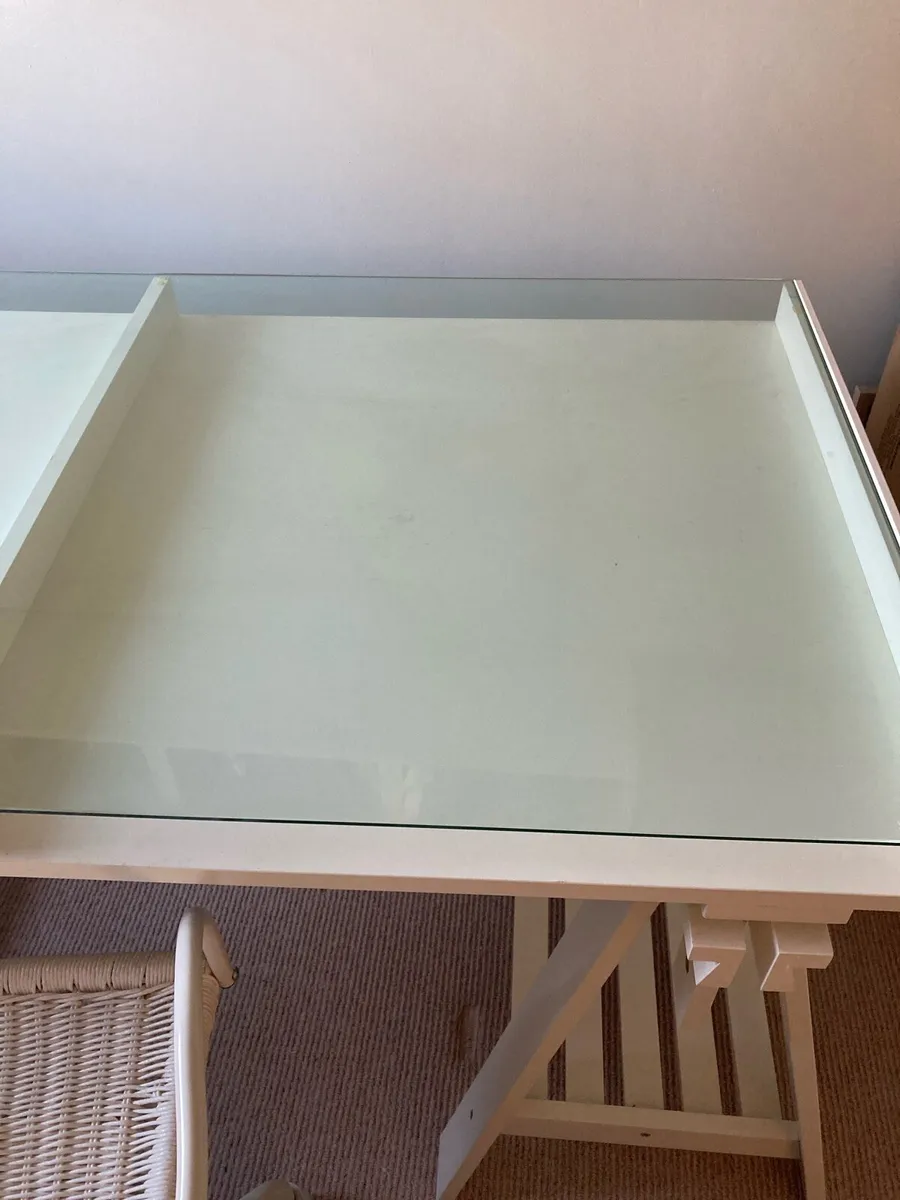 Office Table, - Like New, White - Image 3