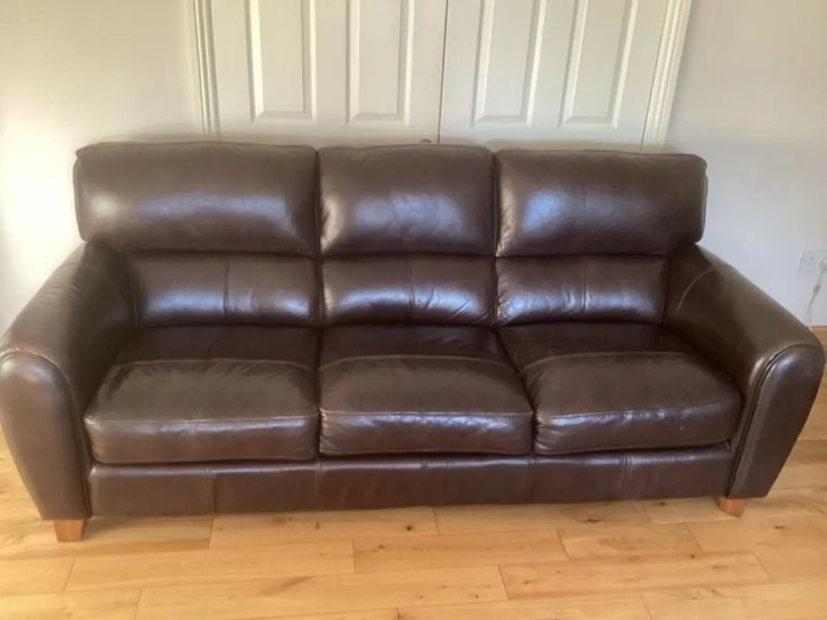 Sofa suite 3 & 2 seater, arm chair and foot stool - Image 1