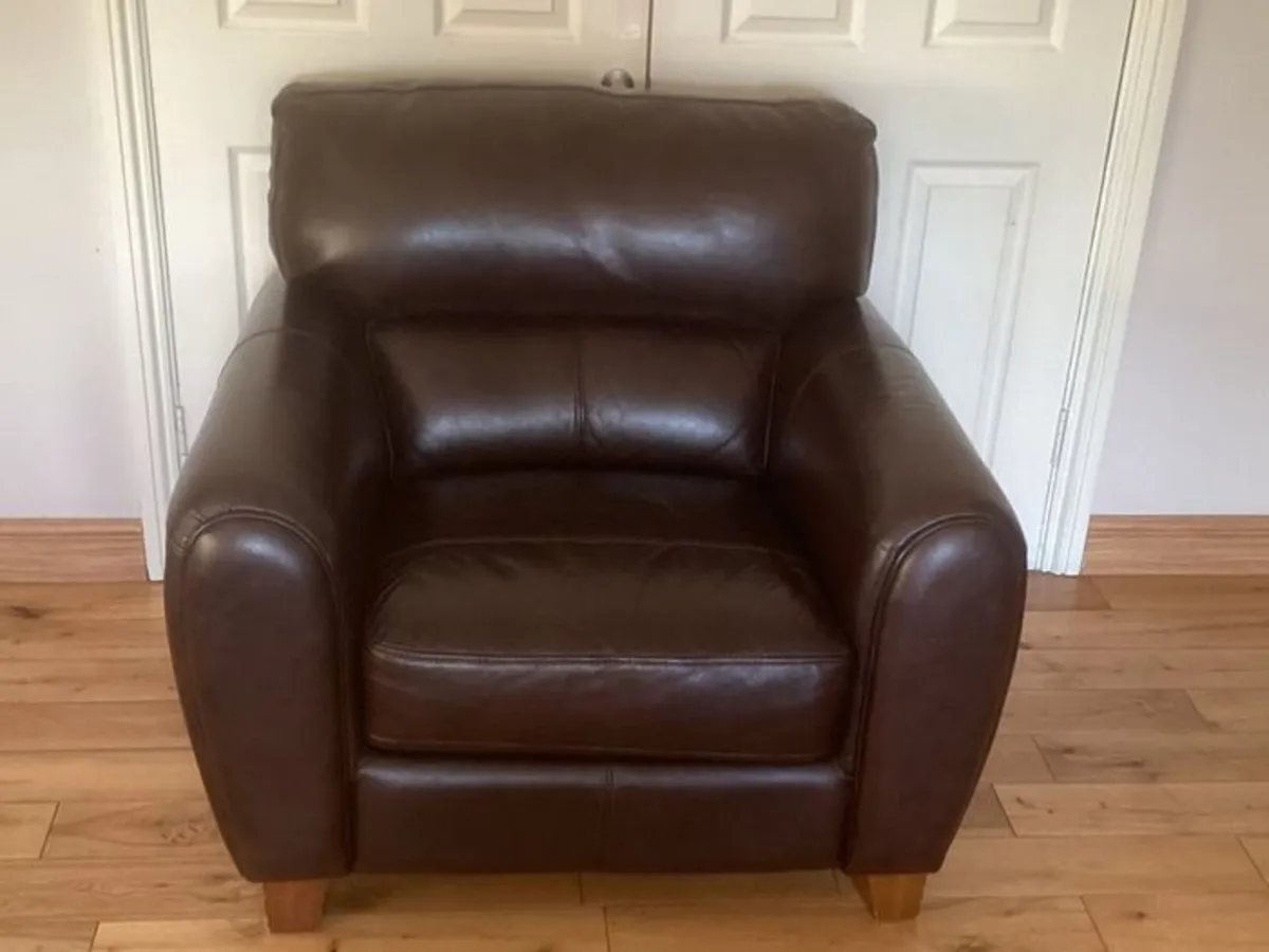 Sofa suite 3 & 2 seater, arm chair and foot stool - Image 2