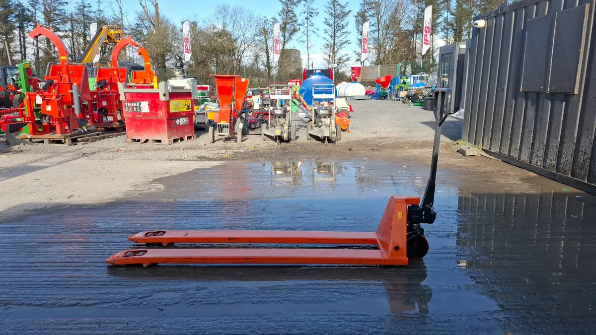 Long Reach Pallet Truck – Extended Fork Pallet Jac - Image 4