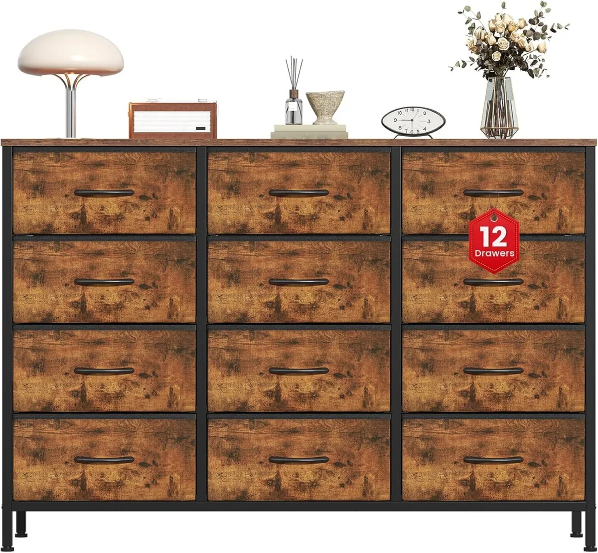 Chest of Drawers with 12 Bedroom Fabric Dresser - Image 1
