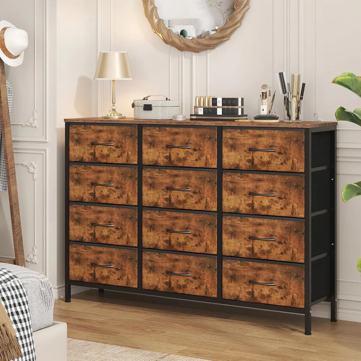 Chest of Drawers with 12 Bedroom Fabric Dresser - Image 2