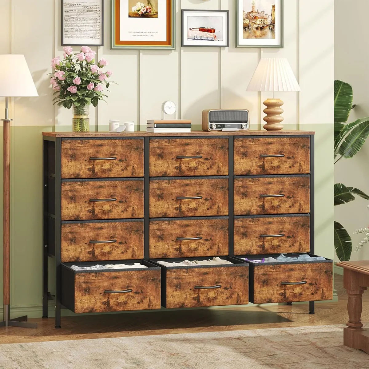 Chest of Drawers with 12 Bedroom Fabric Dresser - Image 4