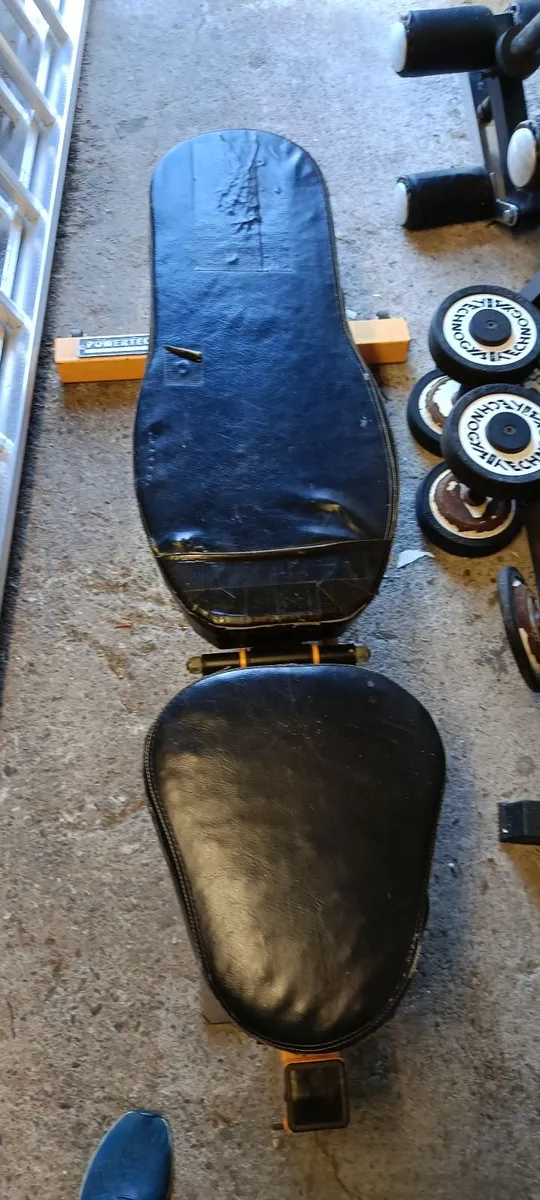 Dumbbells and rack, bench, dips station - Image 2