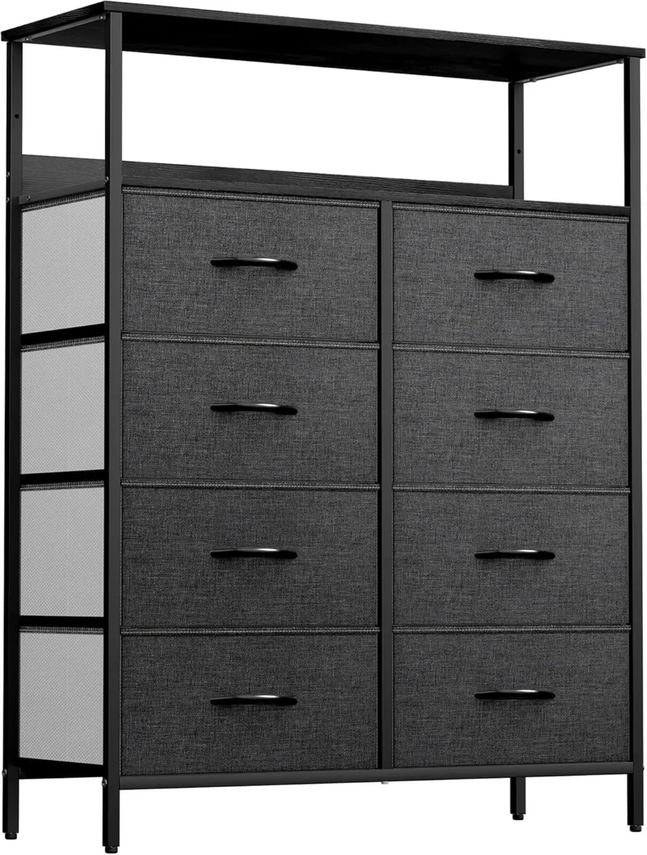 Chest of Drawer with 8 Drawers for Bedroom Fabric - Image 1