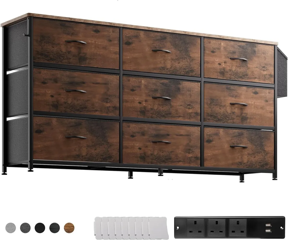 Fabric Chest of Drawers - Large TV Stand for - Image 1