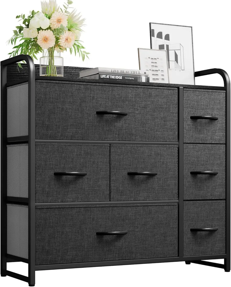 Chest of Drawers with 7 Fabric Cabinet Easy Pull - Image 1