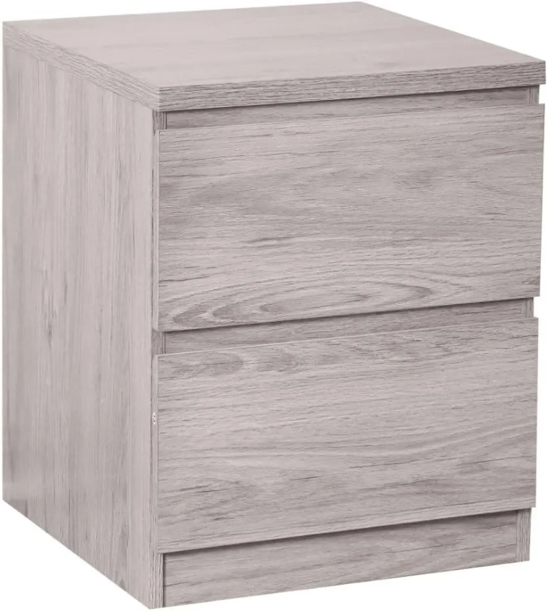 Jupiter 2 Drawer Bedside Grey Oak - Image 1