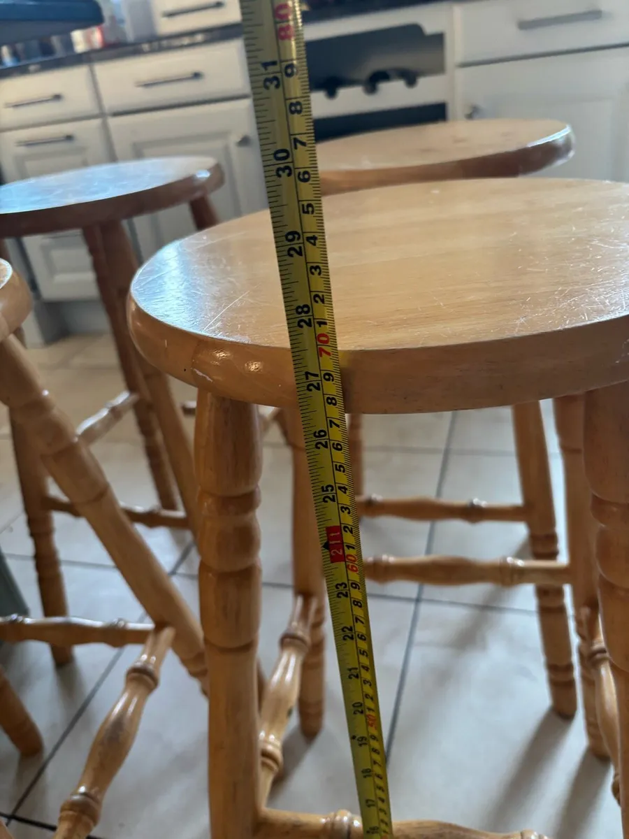 Timber bar stools - Image 2