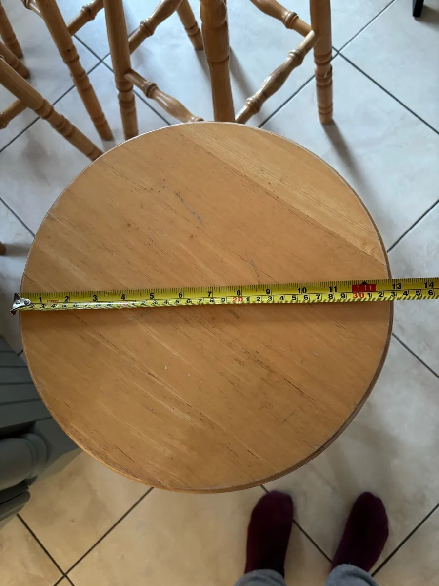 Timber bar stools - Image 3