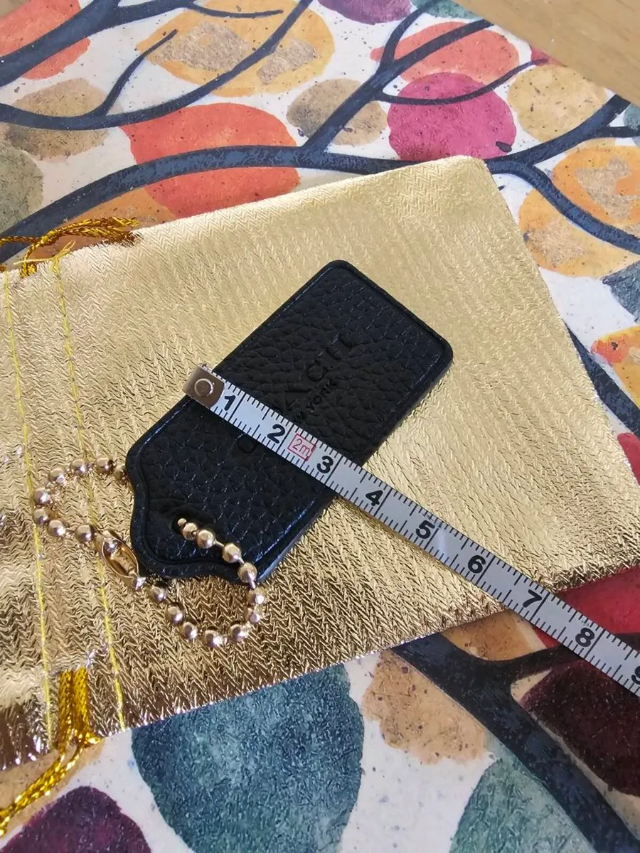 Coach Black Leather Bag Tag / Authentic / NEW - Image 4