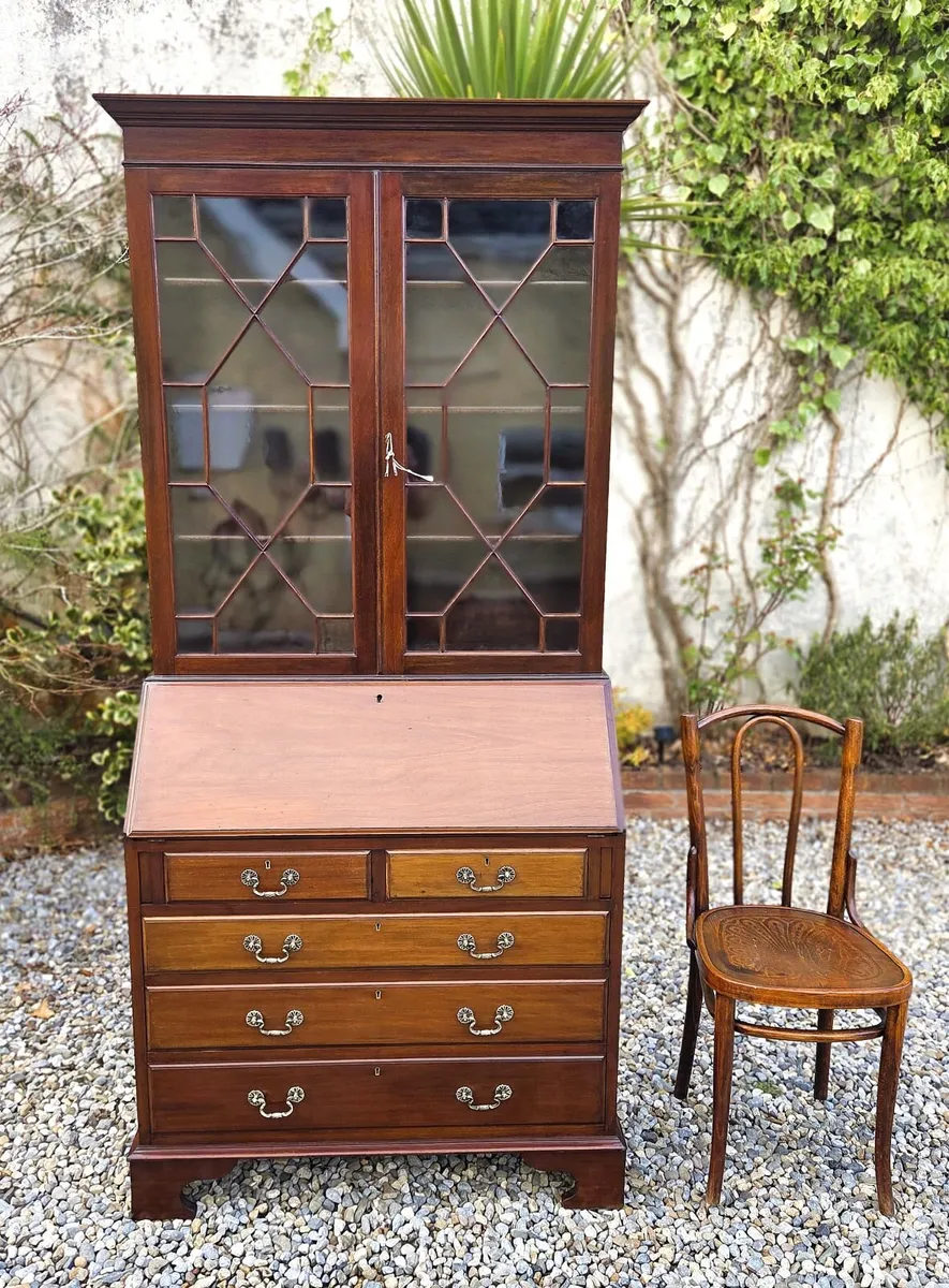 Edwardian Bureau Bookcase - Circa 1905 - Image 3