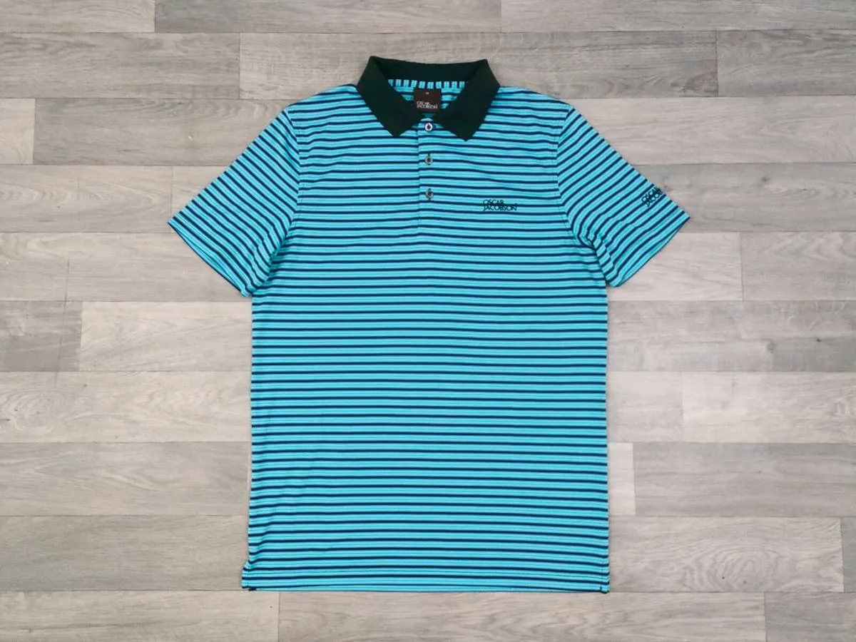Oscar Jacobson Golf Polo Shirt Mens Medium - Image 1