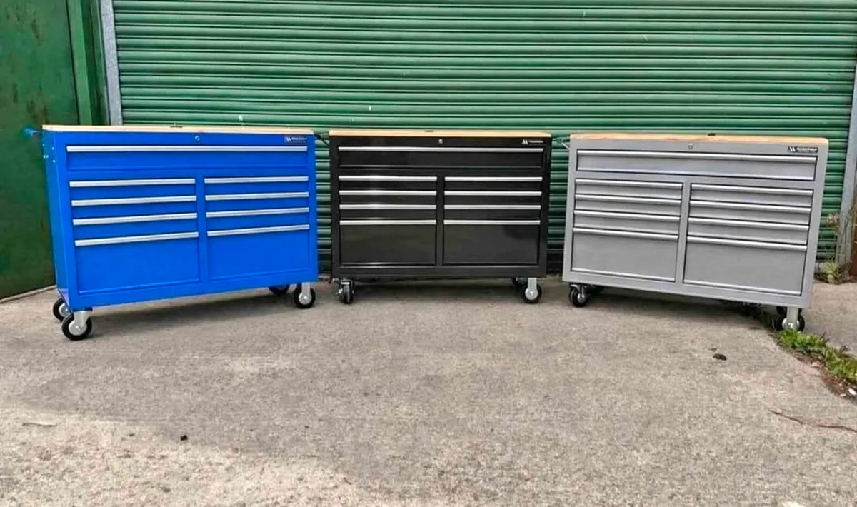Manarola 46” 9 Drawer Toolchest Cabinet on Wheels - Image 1