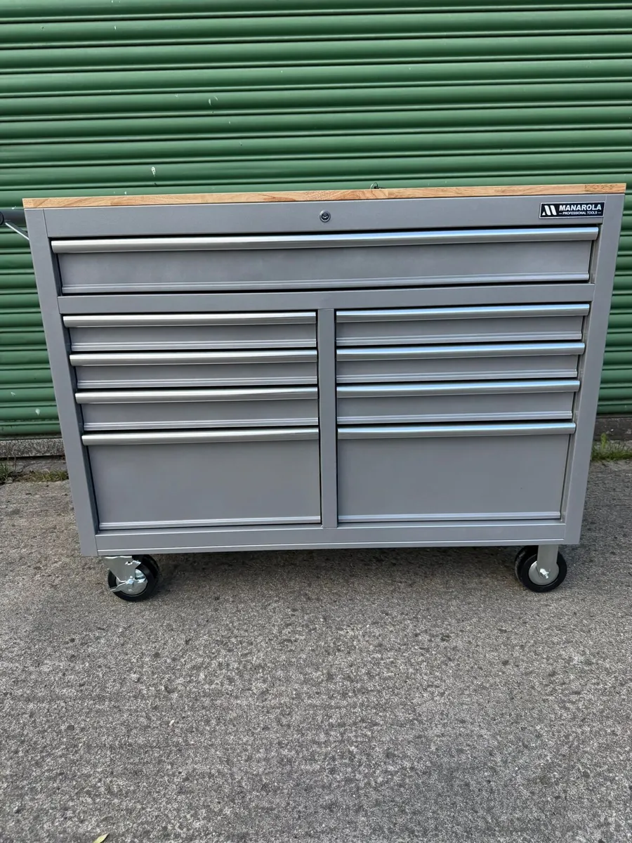 Manarola 46” 9 Drawer Toolchest Cabinet on Wheels - Image 4