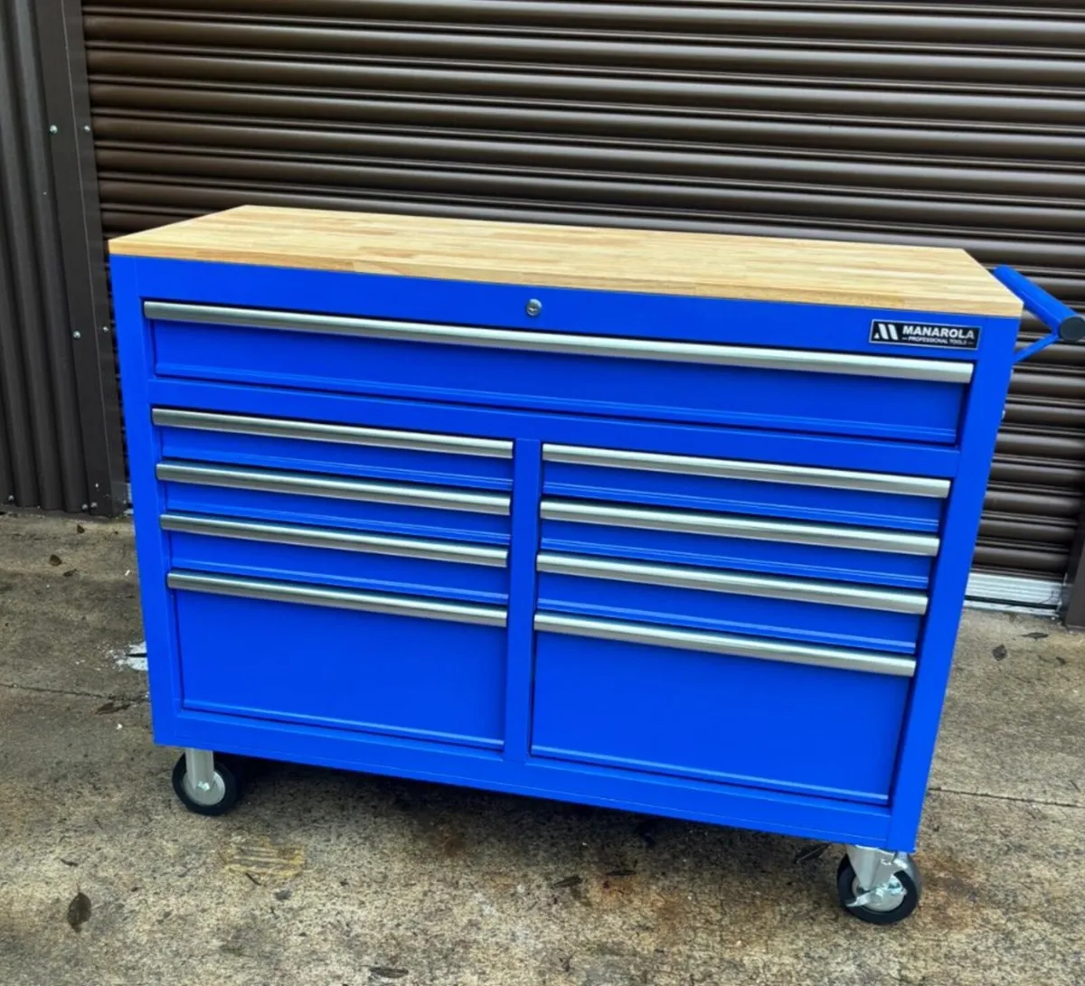 Manarola 46” 9 Drawer Toolchest Cabinet on Wheels - Image 4