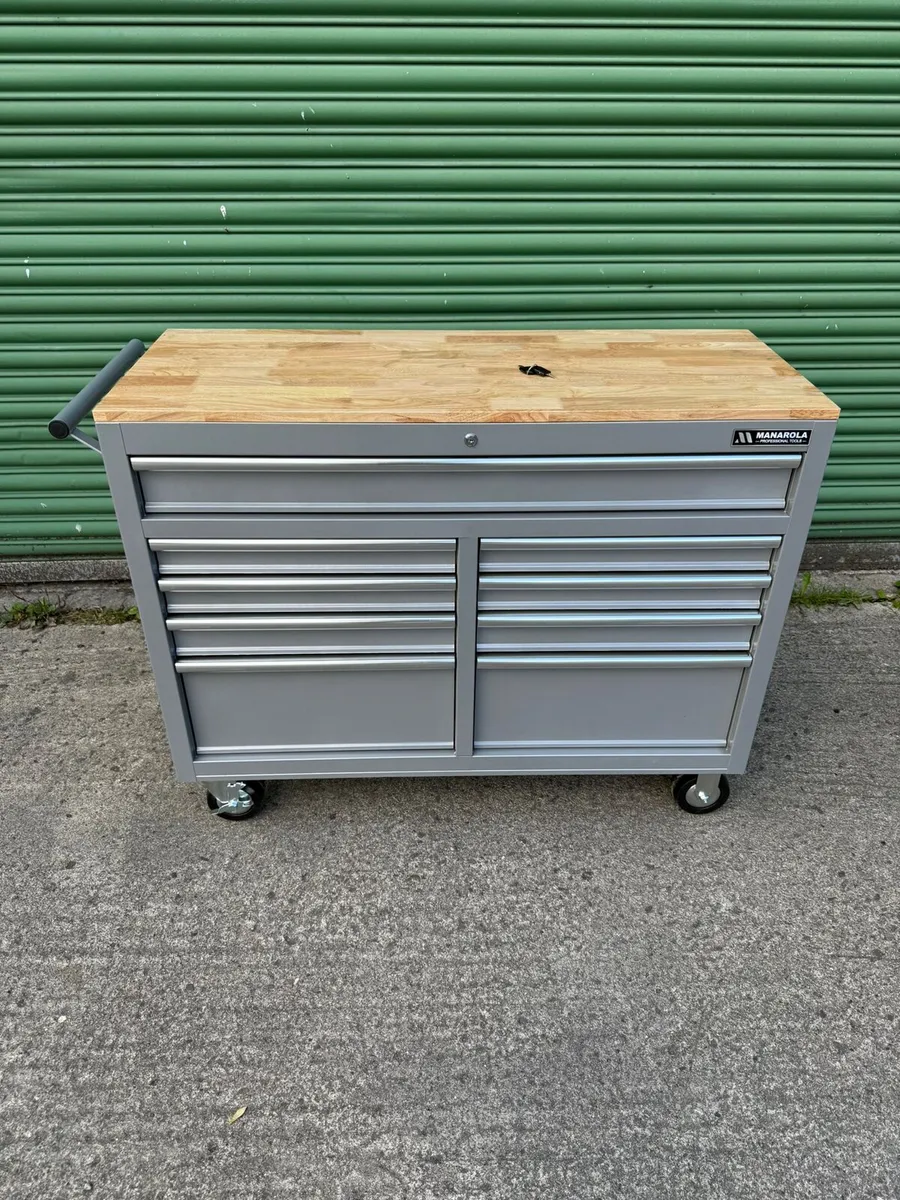 Manarola 46” 9 Drawer Toolchest Cabinet on Wheels - Image 2