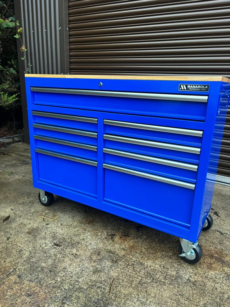 Manarola 46” 9 Drawer Toolchest Cabinet on Wheels - Image 4