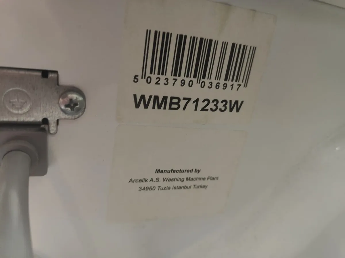 BEKO WMB71233W Washing Machine (7kg, 1200rpm, Whit - Image 3