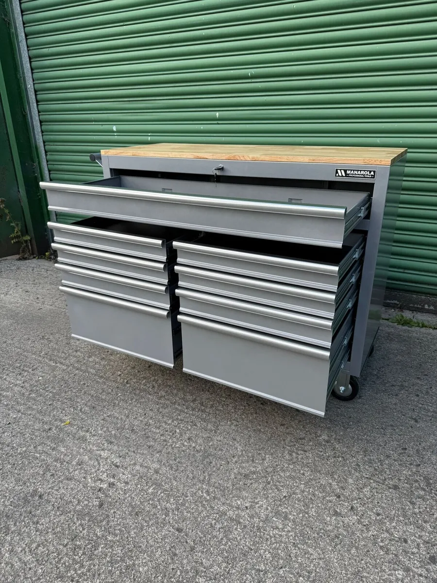 Manarola 46” 9 Drawer Toolchest Cabinet on Wheels - Image 2