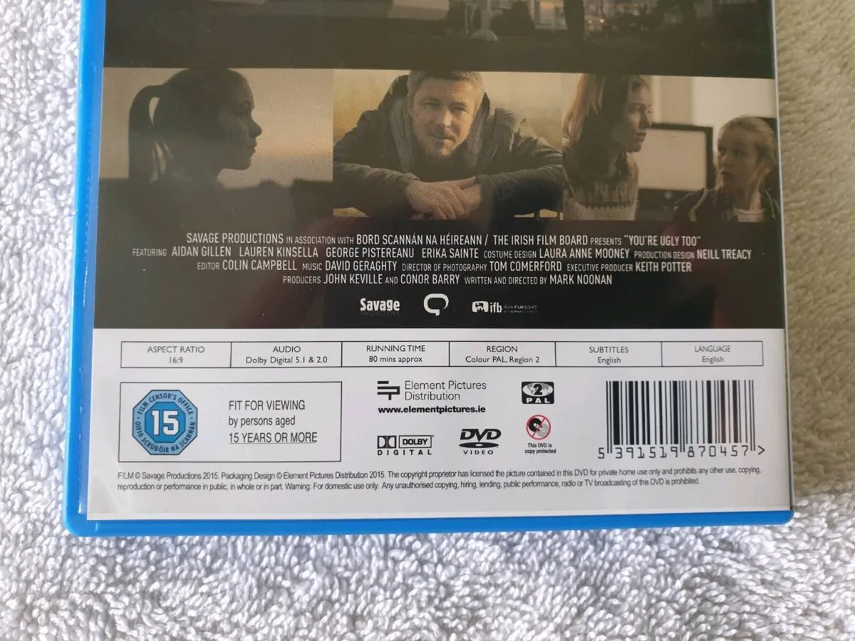 You're Ugly Too 2015 Mark Noonan DVD Aidan Gillen - Image 4