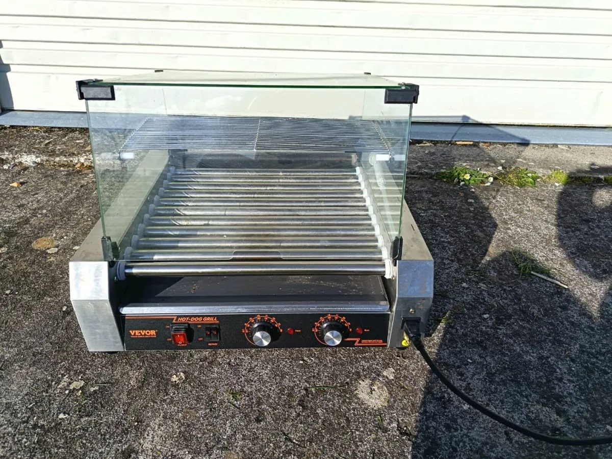 Vevor rolling hot dog grill. - Image 1