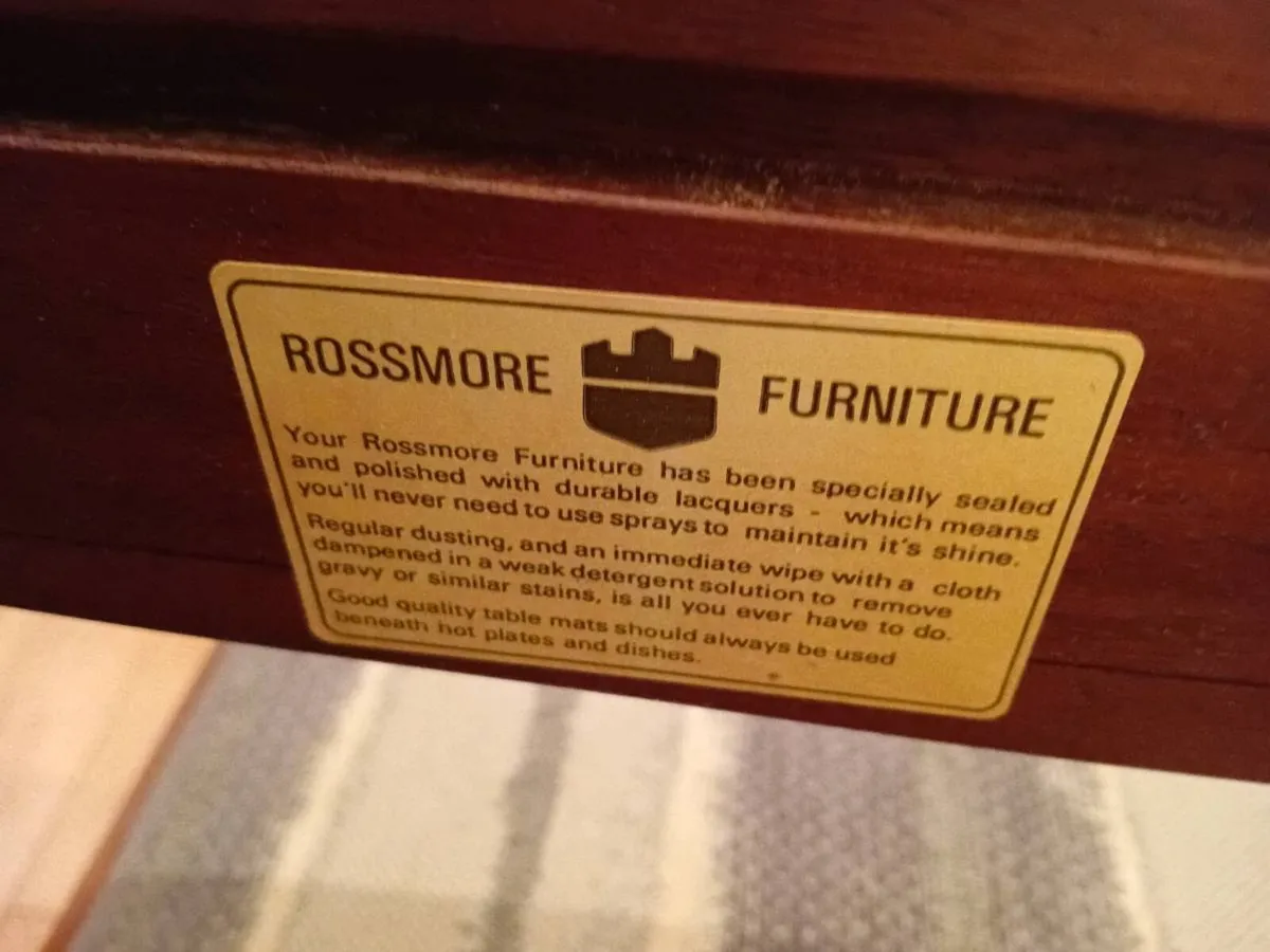 mid century teak dining set - Image 3