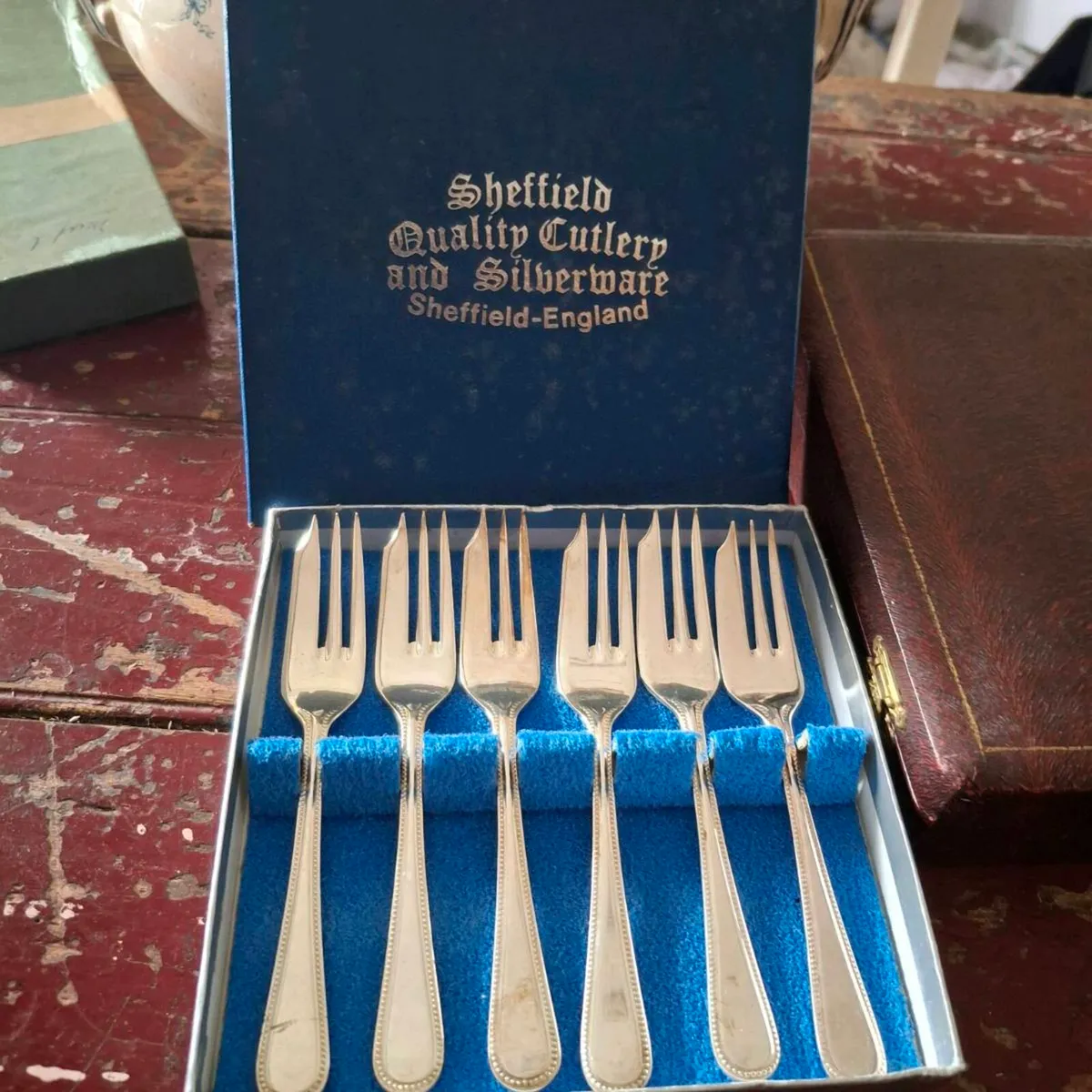 Vintage A1 Silverplate Cake Forks - Image 1