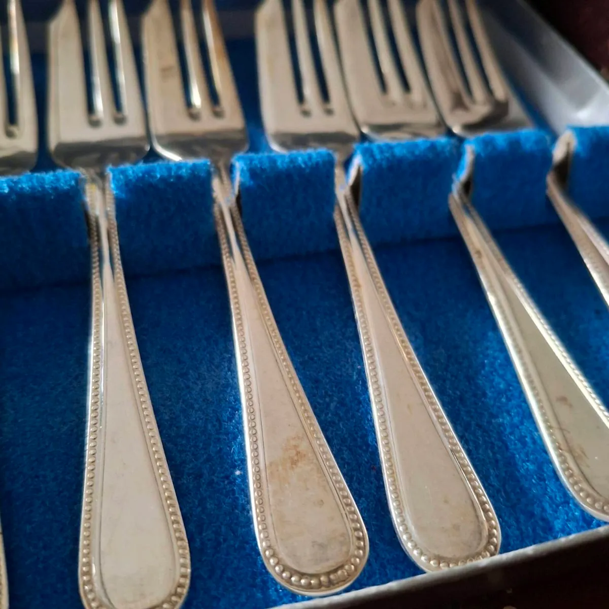 Vintage A1 Silverplate Cake Forks - Image 2