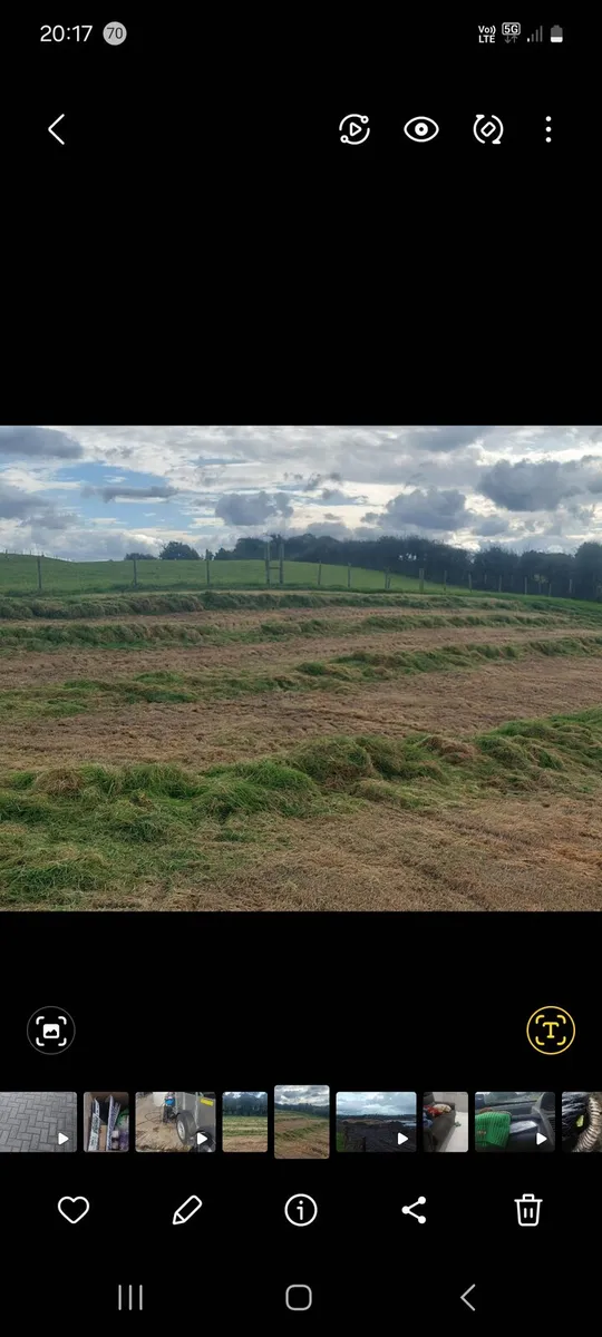 Organic round bales silage
