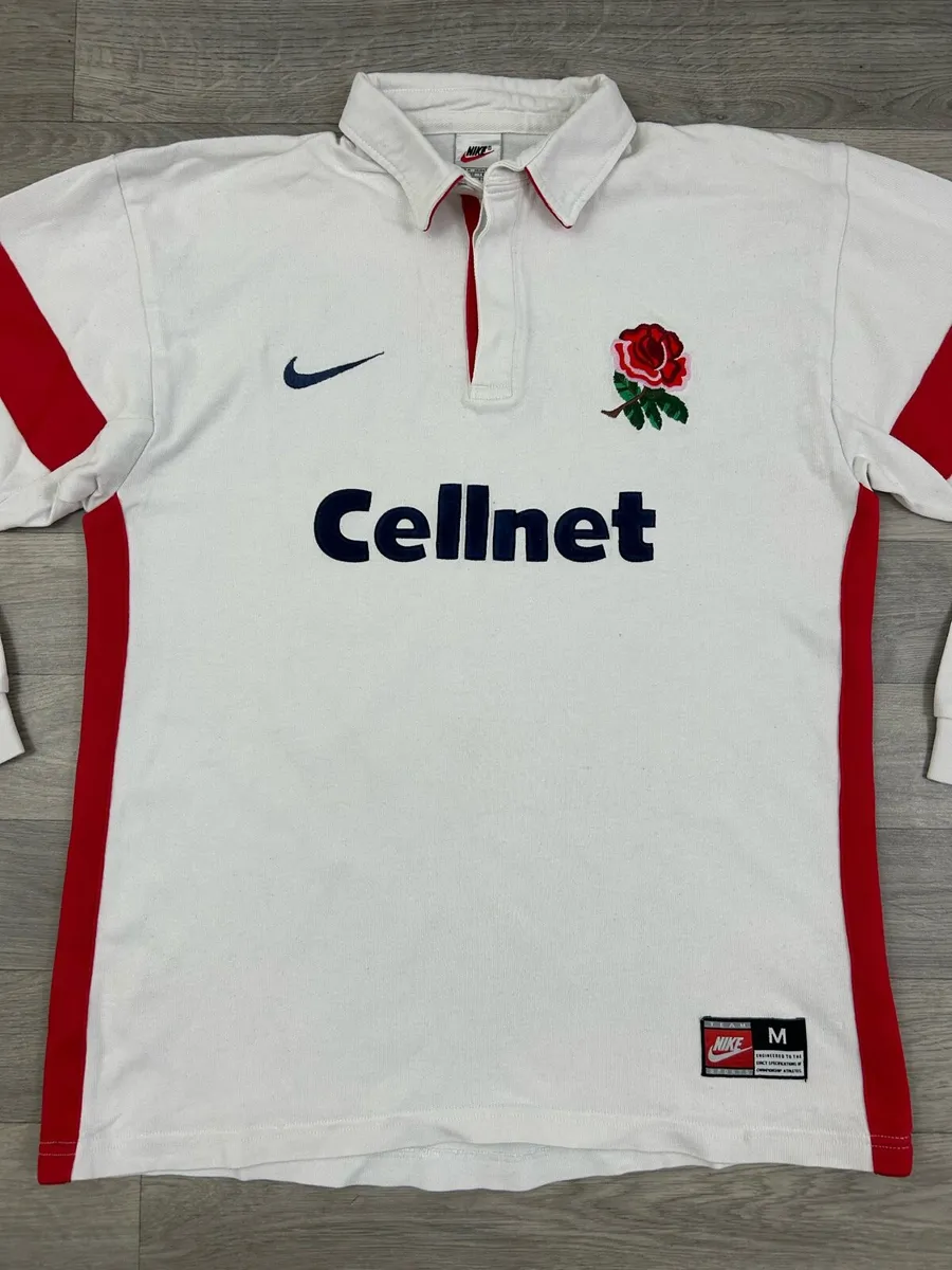 Vintage 1998 Nike England Rugby Jersey Mens M - Image 2
