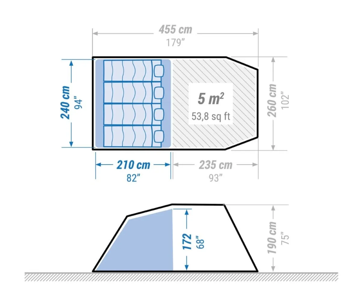 Decathlon 4.1 Family Tent - Image 4