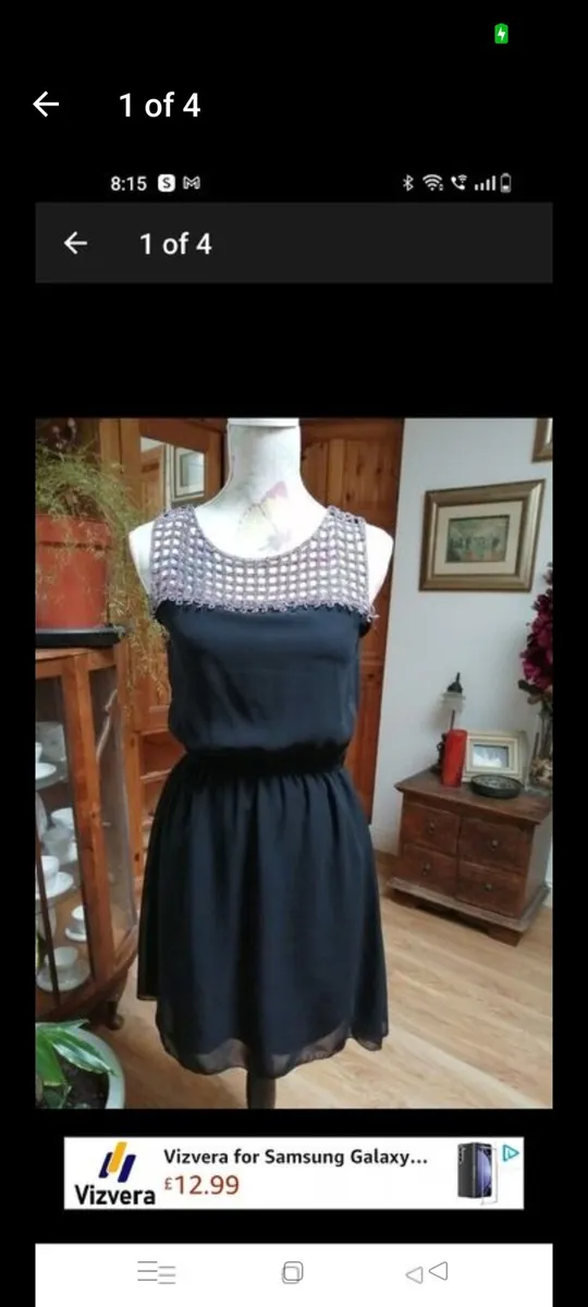 Ladies Black dress new with tags size 10 
With ela - Image 1