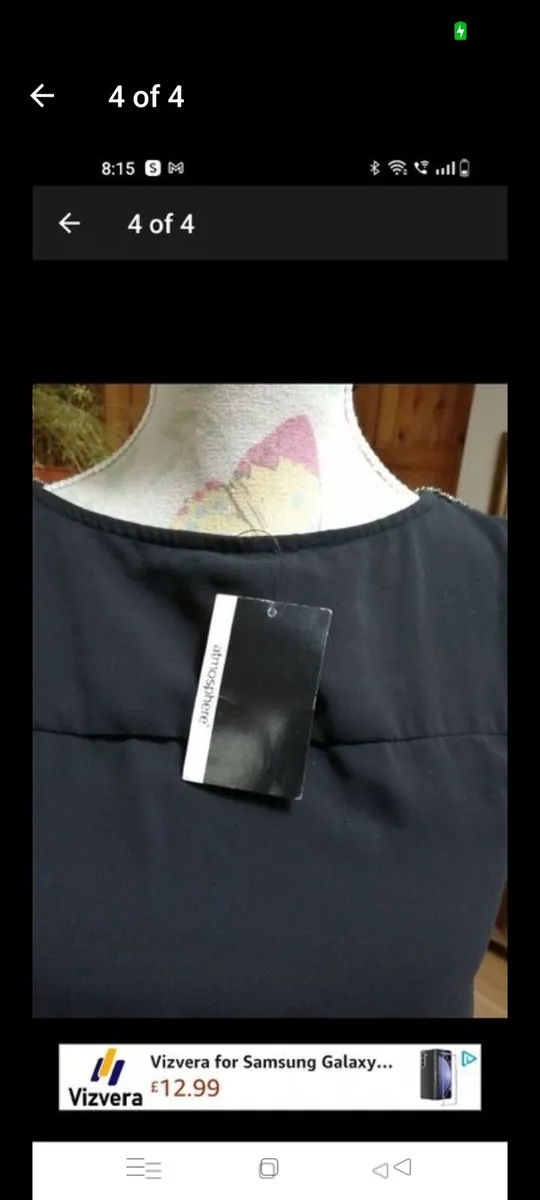 Ladies Black dress new with tags size 10 
With ela - Image 4