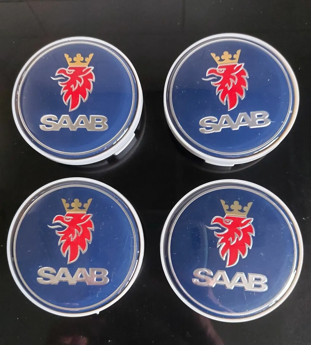 4 x Saab Centre Caps - FREE POST - Image 1