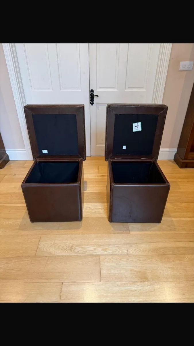 Leather Table & Blanket boxes - Image 4